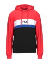 【送料無料】 フィラ メンズ パーカー・スウェット フーディー アウター Hooded sweatshirt Red