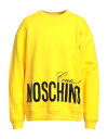 【送料無料】 モスキーノ メンズ パーカー・スウェット アウター Sweatshirt Yellow