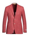 【送料無料】 カナーリ メンズ ジャケット・ブルゾン ブレザー アウター Blazer Brick red