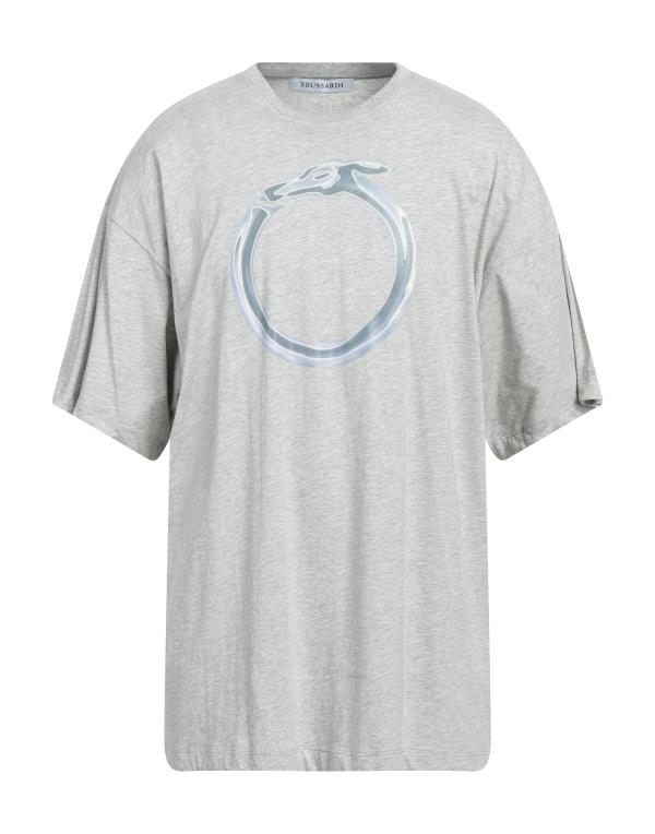 【送料無料】 トラサルディ メンズ Tシャツ トップス T-shirt Light grey