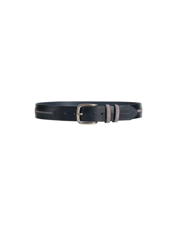 【送料無料】 ラ マルティーナ メンズ ベルト アクセサリー Leather belt Midnight blue