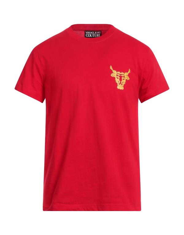 【送料無料】 ヴェルサーチ メンズ Tシャツ トップス T-shirt Red
