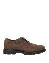 【送料無料】 ホーガン メンズ スリッポン・ローファー シューズ Laced shoes Dark brown