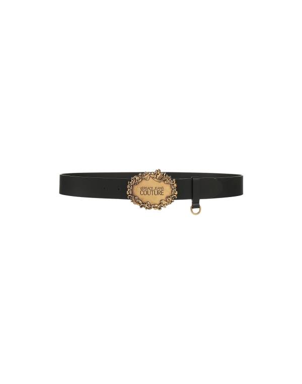 ヴェルサーチェ 革ベルト メンズ 【送料無料】 ヴェルサーチ メンズ ベルト アクセサリー Leather belt Black