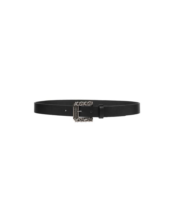 ベルサーチ 【送料無料】 ヴェルサーチ メンズ ベルト アクセサリー Leather belt Black