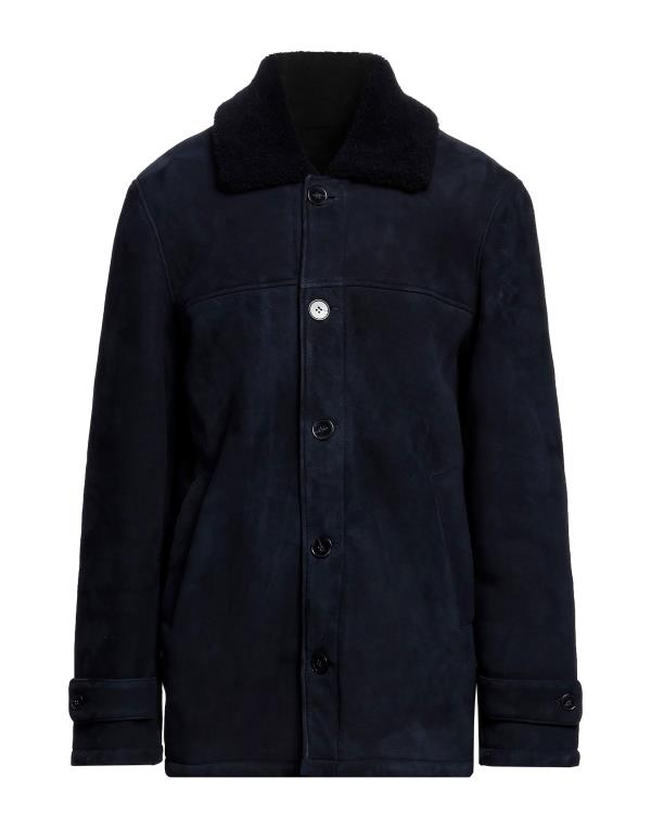 【送料無料】 オフィシンジェネレール メンズ コート アウター Coat Navy blue