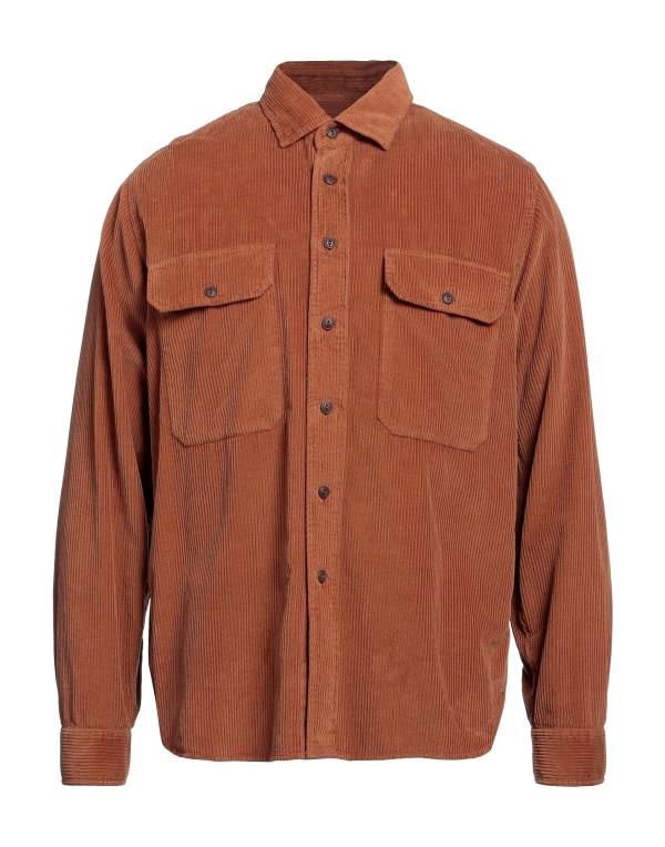  ザカス メンズ シャツ トップス Solid color shirt Camel