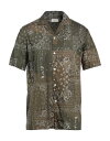 【送料無料】 アルテア メンズ シャツ トップス Patterned shirt Military green