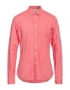 【送料無料】 スコッチアンドソーダ メンズ シャツ トップス Solid color shirt Red