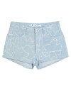 【送料無料】 オフホワイト レディース ハーフパンツ・ショーツ デニムショーツ ボトムス Denim shorts Blue