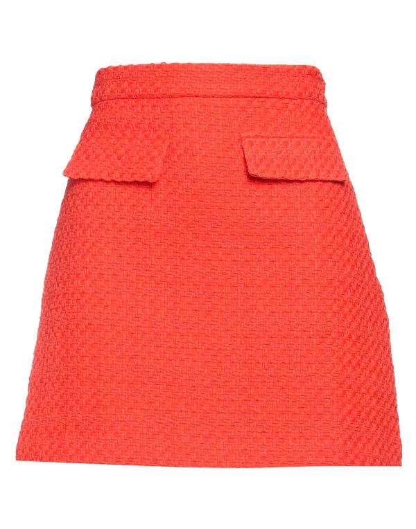 エムエスジイエム 【送料無料】 エムエスジイエム レディース スカート ボトムス Mini skirt Orange