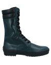 トッズ ブーツ レディース 【送料無料】 トッズ レディース ブーツ・レインブーツ ブーティ シューズ Ankle boot Deep jade