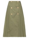 【送料無料】 バランタイン レディース スカート ボトムス Midi skirt Military green