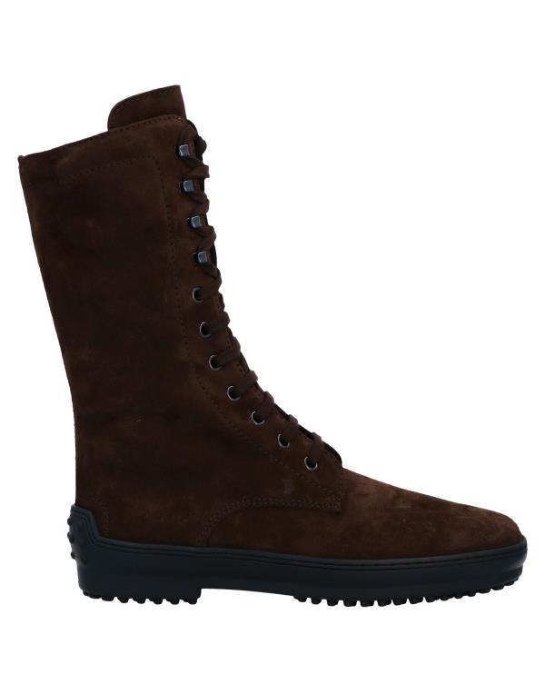 【送料無料】 トッズ レディース ブーツ・レインブーツ ブーティ シューズ Ankle boot Dark brown