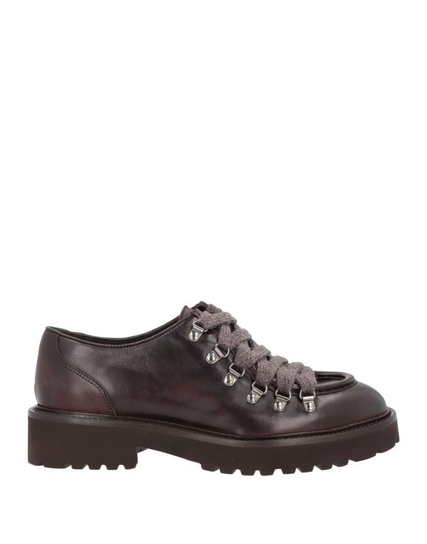 【送料無料】 ドンカルズ レディース スリッポン・ローファー シューズ Laced shoes Dark brown 1