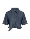  カオス レディース シャツ デニムシャツ トップス Denim shirt Blue