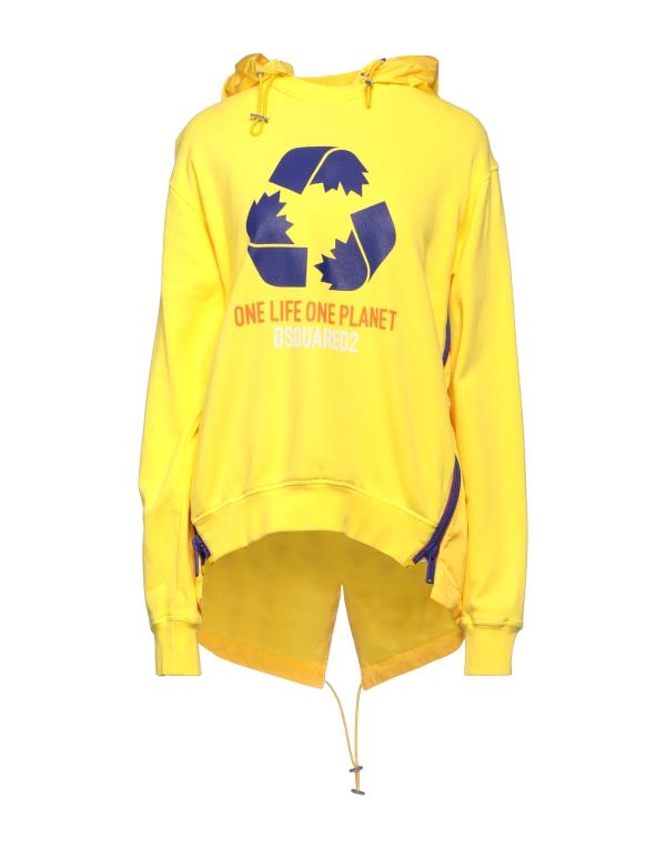 【送料無料】 ディースクエアード レディース パーカー・スウェット フーディー アウター Hooded sweatshirt Yellow