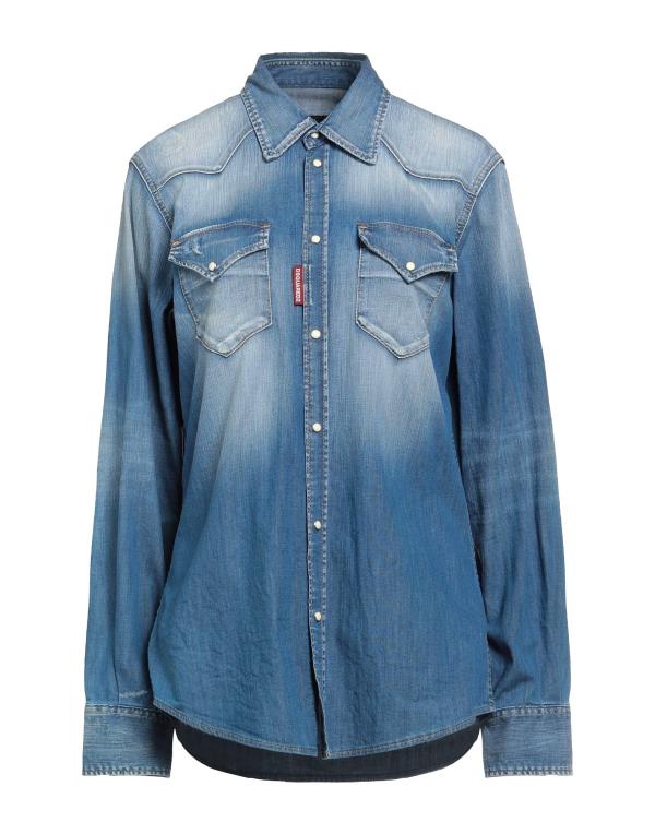 【送料無料】 ディースクエアード レディース シャツ デニムシャツ トップス Denim shirt Blue