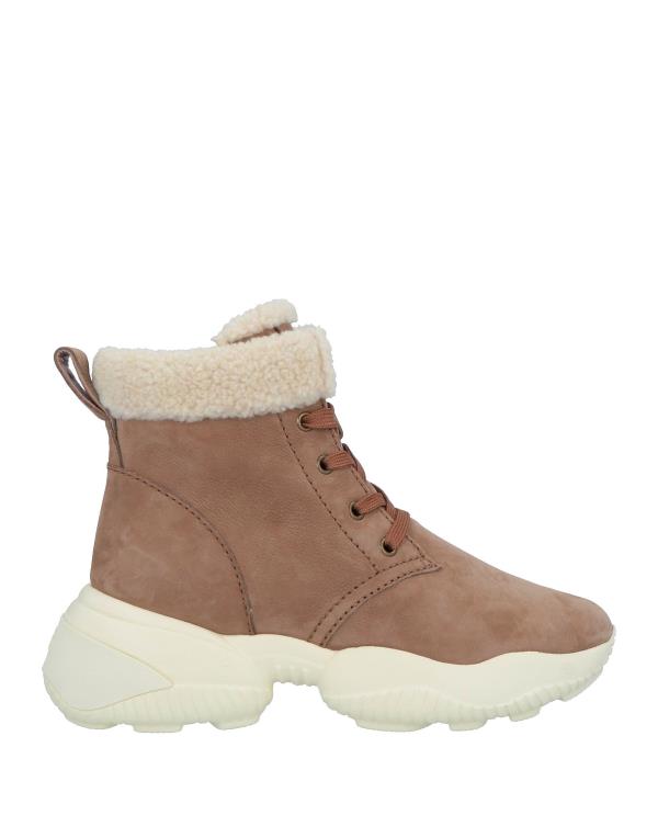 【送料無料】 ホーガン レディース ブーツ・レインブーツ ブーティ シューズ Ankle boot Light brown