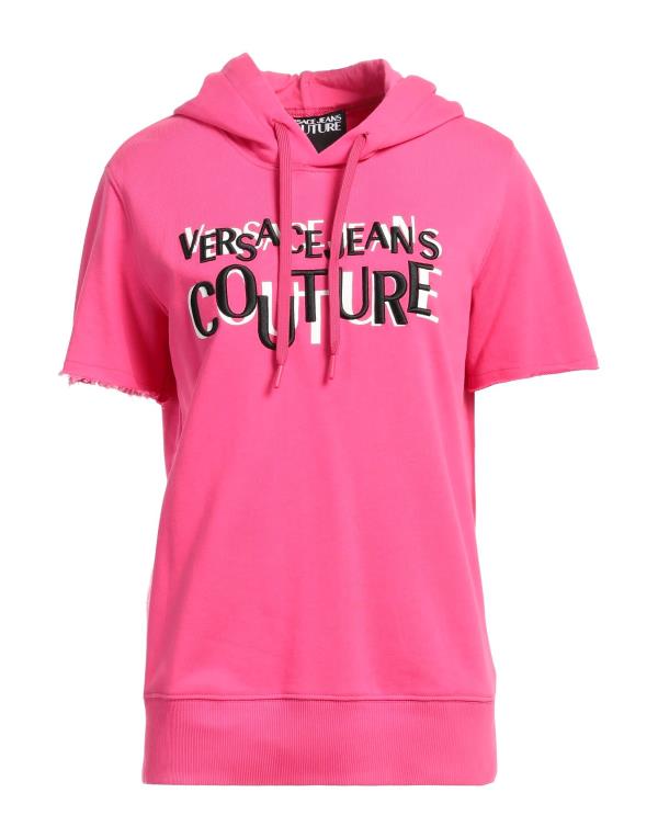 【送料無料】 ヴェルサーチ レディース パーカー・スウェット フーディー アウター Hooded sweatshirt Fuchsia