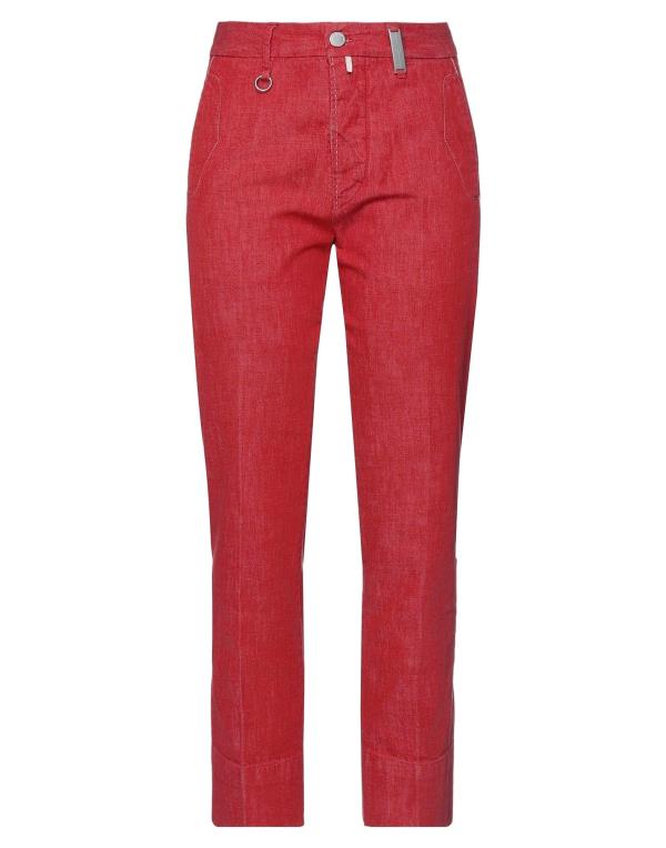 【送料無料】 ハイ レディース デニムパンツ ボトムス Denim pants Red