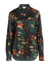 yz GCgEs[G fB[X Vc gbvX Patterned shirts & blouses Dark green