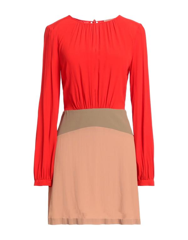 【送料無料】 セミクチュール レディース ワンピース トップス Short dress Red