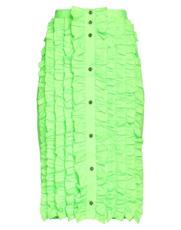 エムエスジイエム 【送料無料】 エムエスジイエム レディース スカート ボトムス Midi skirt Acid green