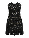 【送料無料】 エルマンノ シェルヴィーノ レディース ワンピース トップス Short dress Black