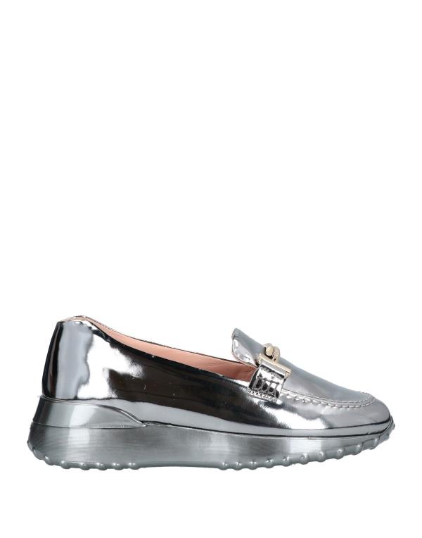 【送料無料】 トッズ レディース スリッポン・ローファー シューズ Loafers Silver