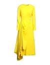 【送料無料】 アレキサンダー・マックイーン レディース ワンピース トップス Midi dress Yellow