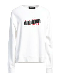 【送料無料】 ディースクエアード レディース パーカー・スウェット アウター Sweatshirt White