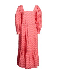 【送料無料】 ウラ・ジョンソン レディース ワンピース トップス Midi dress Coral