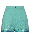 【送料無料】 アルベルタ フェレッティ レディース ハーフパンツ・ショーツ デニムショーツ ボトムス Denim shorts Turquoise