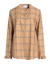 yz A[j fB[X Vc `FbNVc gbvX Checked shirt Camel