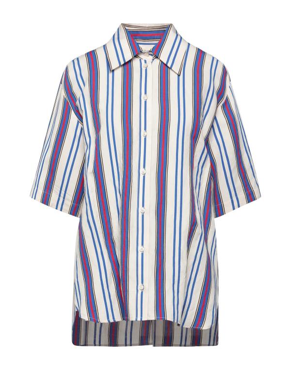 【送料無料】 マニュエル リッツ レディース シャツ トップス Striped shirt Blue