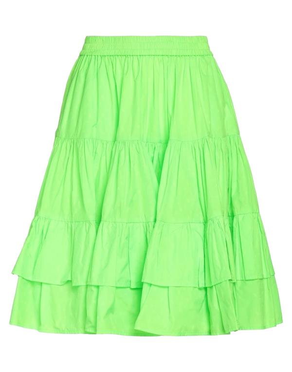 エムエスジイエム 【送料無料】 エムエスジイエム レディース スカート ボトムス Midi skirt Acid green