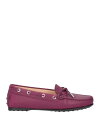 【送料無料】 トッズ レディース スリッポン・ローファー シューズ Loafers Deep purple