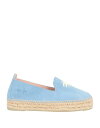 【送料無料】 マネビ レディース スリッポン・ローファー シューズ Espadrilles Sky blue