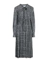 【送料無料】 エルマンノ シェルヴィーノ レディース ワンピース トップス Midi dress Black