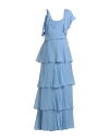 【送料無料】 アルベルタ フェレッティ レディース ワンピース トップス Long dress Light blue