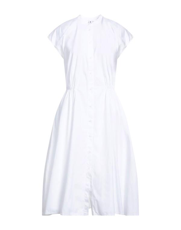 【送料無料】 ヨーロピアンカルチャー レディース ワンピース トップス Midi dress White