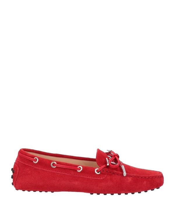 【送料無料】 トッズ レディース スリッポン・ローファー シューズ Loafers Red