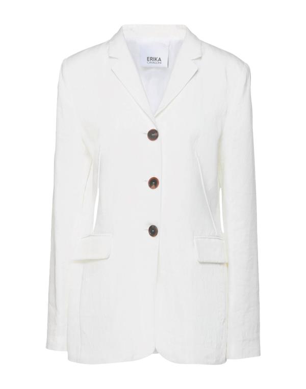 【送料無料】 エリカ・カヴァリーニ レディース ジャケット・ブルゾン ブレザー アウター Blazer White
