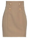 【送料無料】 バルマン レディース スカート ボトムス Mini skirt Light brown