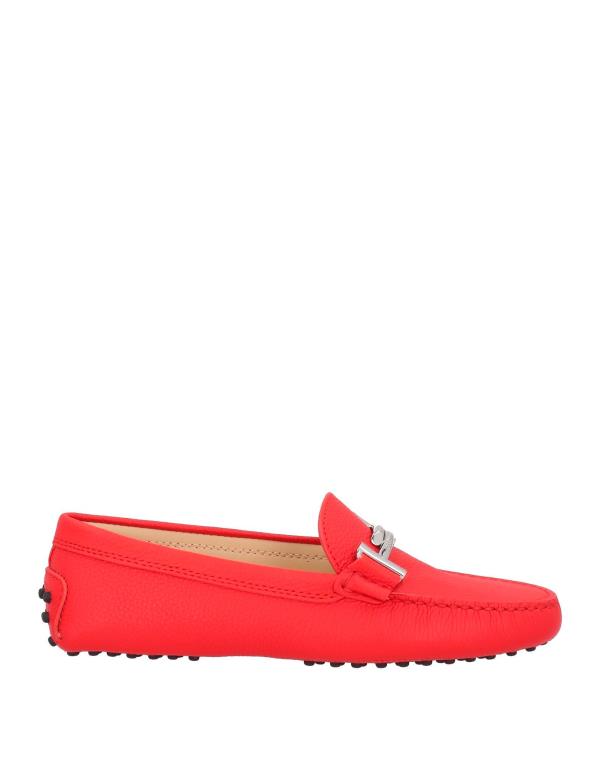 【送料無料】 トッズ レディース スリッポン・ローファー シューズ Loafers Red 1