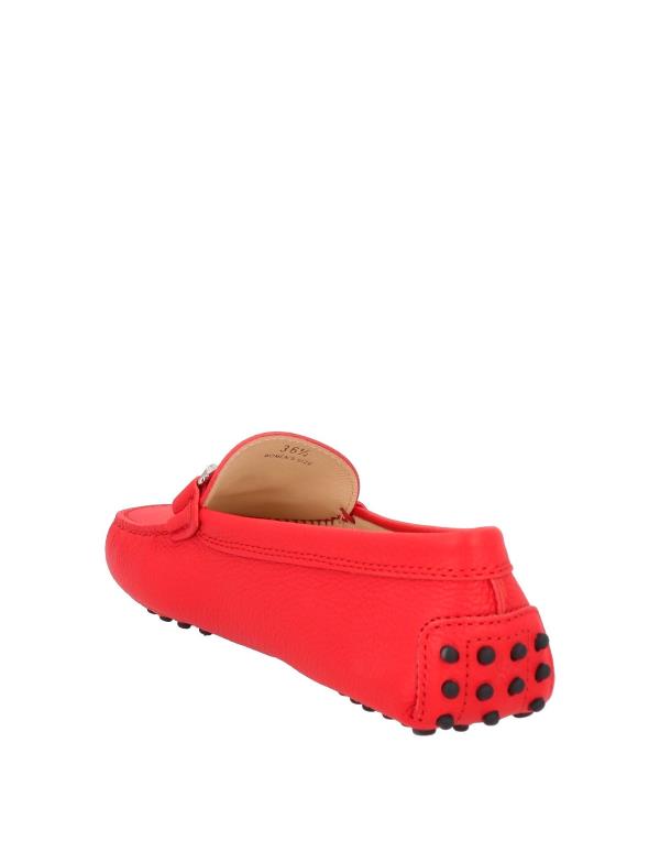 【送料無料】 トッズ レディース スリッポン・ローファー シューズ Loafers Red 3