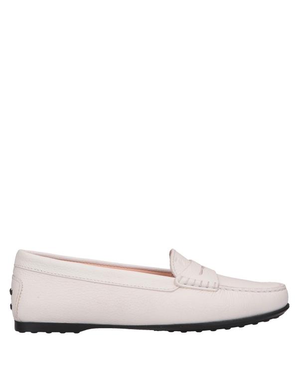 【送料無料】 トッズ レディース スリッポン・ローファー シューズ Loafers White