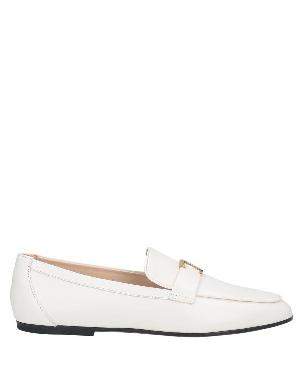 【送料無料】 トッズ レディース スリッポン・ローファー シューズ Loafers Ivory