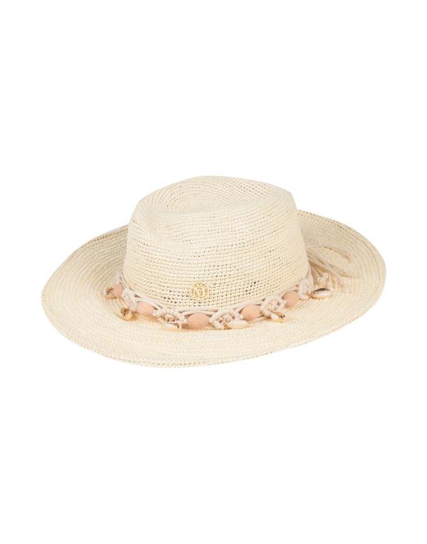  メゾンミッシェル レディース 帽子 アクセサリー Hat Beige